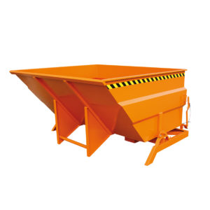 Kippbehälter extragroß – Volumen 4000 Liter – Traglast 2500 kg – Orange
